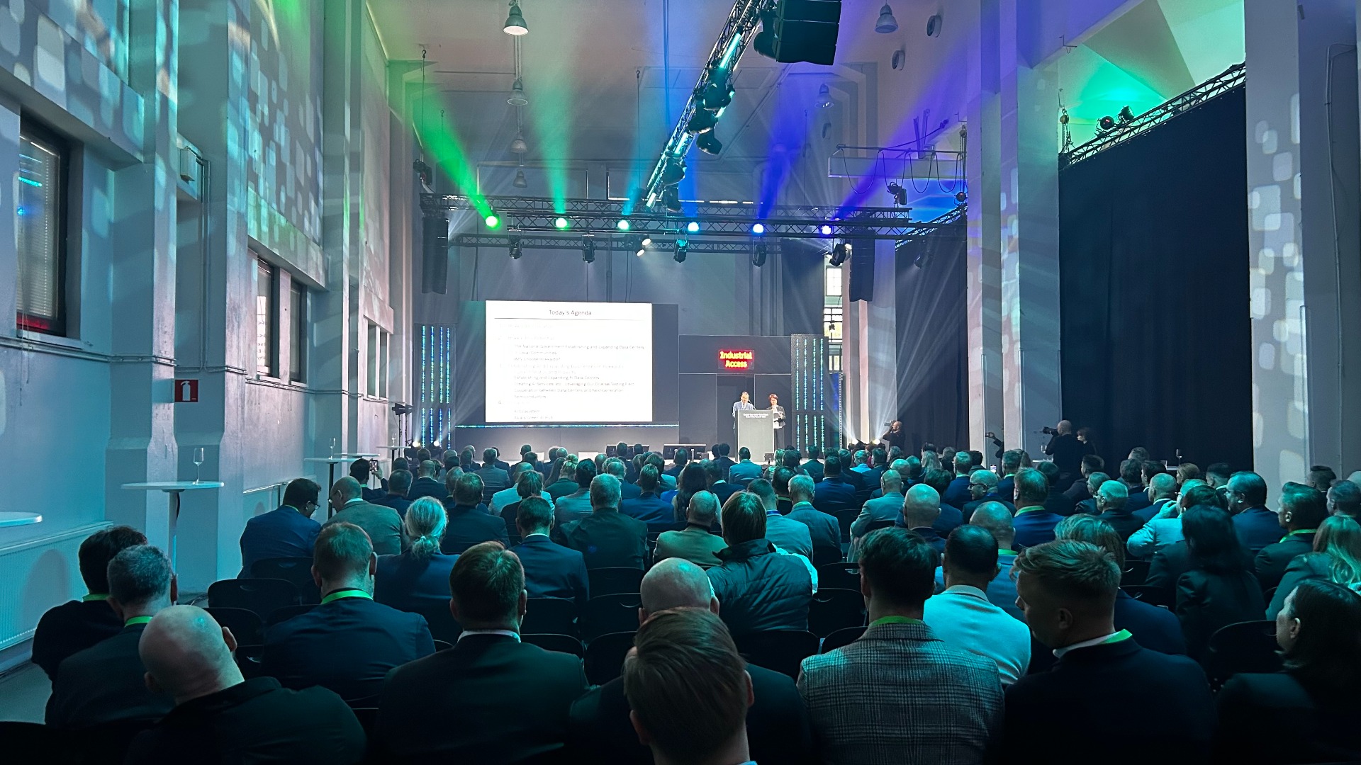 Future Data Summit 2025 main stage at Kattilahalli, Helsinki