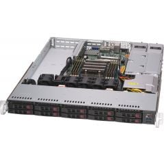 UP SuperServer SYS-110P-WTR - 1U - Single Intel Xeon Scalable Processors - up to 2TB memory - 10x SATA (4x NVMe) - 2x 10Gb/s RJ45 - 1x GPU - 750W Redundant