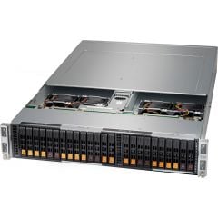 BigTwin A+ Server AS-2124BT-HNTR - 2U - 4 nodes - Dual AMD EPYC Processors - up to 4TB memory - 6x SATA (4x NVMe) - OOB license - 2200W Redundant