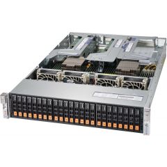 vSAN ReadyNode AMD-AF-8: 2U Ultra A+ Server AS-2124US-TNRP - Dual AMD EPYC Processors - up to 2TB memory - 61.44TB raw capacity (NVMe) - 2x 10Gb/s RJ45 + 2x 10Gb/s SFP+ - 1600W Redundant