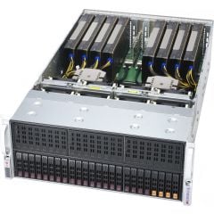 GPU A+ Server AS-4124GS-TNR - 4U - Dual AMD EPYC Processors - up to 8TB memory - 2x SATA and 4x NVMe (18x SATA/SAS) - 2x 1Gb/s RJ45 - up to 8x GPU - 2000W (2 + 2) Redundant