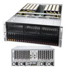 GPU A+ Server AS-4124GS-TNR+ - 4U - Dual AMD EPYC Processors - up to 8TB memory - 2x SATA and 4x NVMe (18x SATA/SAS) - 2x 1Gb/s RJ45 - up to 8x GPU - 2000W (2 + 2) Redundant