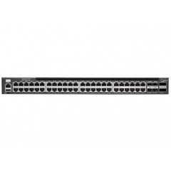 (EOL) NVIDIA Mellanox AS4610-54T Broadcom Helix 4 based 1GbE/10GbE Ethernet switch with ONIE boot loader, 48 RJ45 and 4 SFP+, 2 QSFP+ stacking ports, 2 hot-swappable 150W power supplies (AC), ARM CPU, short depth, P2C airflow - 920-9N010-00F1-0C0