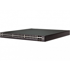 Edgecore DCS202 Data Center Switch AS5835-54T Broadcom Trident III based 10GbT/100GbE 1U Ethernet switch with ONIE, 48 RJ45 and 6 QSFP28 ports, 2 power supplies (AC), Intel Atom C3558 CPU, C2P airflow