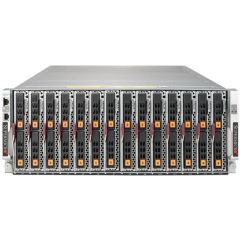SuperBlade Enclosure SBE-414E-222 - 4U - up to 14 blade servers - up to 2x 10G Ethernet switch - 2x 2200W Redundant