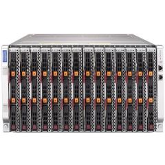SuperBlade Enclosure SBE-614E-822 - 6U - up to 14 blade servers - up to 2x 10G Ethernet switch - 8x 2200W Redundant (N + 1 or N + N)