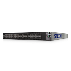 NVIDIA Mellanox MSN3700-VS2FO Spectrum-2 based 200GbE 1U Open Ethernet switch with ONIE, 32 QSFP56 ports, 2 power supplies (AC), x86 CPU, standard depth, P2C airflow - 920-9N201-00FA-0N0