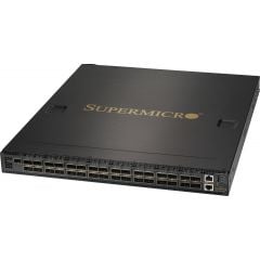 Supermicro SSE-C3632S 100Gb/s 1U Ethernet switch with ONIE boot loader, 32 QSFP28 ports, 2 power supplies (AC), standard (C2P) airflow