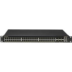 Supermicro SSE-G3748R-SMIS 1GbT/25GbE 1U Ethernet switch with SMIS (Supermicro Inteligent Switch) software, 48 RJ45 ports and 6 SFP28 ports, 2 power supplies (AC), standard (C2P) airflow