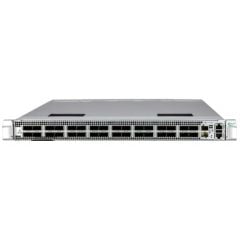 Supermicro SSE-T7132D 400Gb/s 1U Ethernet switch with SONiC software, 32 QSFP-DD ports, 2 power supplies (DC), standard (C2P) airflow