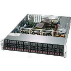 SuperStorage SSG-2029P-E1CR24H - 2U - Dual Intel Xeon Scalable Processors - up to 4TB memory - 24x SATA/SAS - Broadcom 3108 - 2x 10Gb/s RJ45 - 1200W Redundant