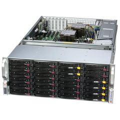 Storage SuperServer SSG-641E-E1CR36L - 4U - Dual Intel Xeon Scalable Processors - up to 4TB memory - 36x SATA/SAS (6x NVMe) - Broadcom 3808, JBOD expansion - 2x 10Gb/s RJ45 - 1600W Redundant