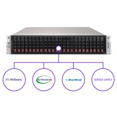 StarWind Virtual SAN for vSphere Enterprise HCI solution - 2U - Dual Intel Xeon Scalable Processors - up to 1.5TB memory - 24x SSD - Broadcom 3108 - 2x 25Gb/s SFP28 - 1000W Redundant