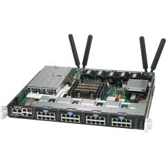 SuperServer SYS-1019D-16C-FRN5TP - 1U - Intel Xeon D-2183IT Processor - up to 512GB memory - 2x NVMe and 2x SATA (fixed) - 2x 10Gb/s RJ45 + 2x 10Gb/s SFP+ - 400W Redundant
