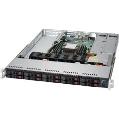 WIO SuperServer SYS-1019P-WTR - 1U - Single Intel Xeon Scalable Processors - up to 1.5TB memory - 10x SATA - 2x 10Gb/s RJ45 - 1x GPU - 500W Redundant