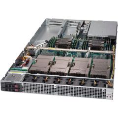GPU SuperServer SYS-1029GQ-TVRT - 1U - Dual Intel Xeon Scalable Processors - up to 3TB memory - 4x SATA (2 fixed) - 2x 10Gb/s RJ45 - up to 4x Tesla V100 SXM2 GPU - 2000W Redundant