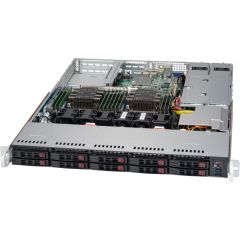 WIO SuperServer SYS-1029P-WTRT - 1U - Dual Intel Xeon Scalable Processors - up to 3TB memory - 10x SATA/SAS - 2x 10Gb/s RJ45 - 1x GPU - 750W Redundant