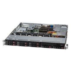 UP SuperServer SYS-110T-M - 1U - Single Intel Xeon E-2300 Processors - up to 128GB memory - 8x SATA - 2x 1Gb/s RJ45 - 400W