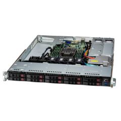 UP SuperServer SYS-111E-WR - 1U - Single Intel Xeon Scalable Processors - up to 2TB memory - 10x SATA/NVMe - 2x 1Gb/s RJ45 - 860W Redundant