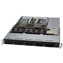 CloudDC SuperServer SYS-120C-TN10R - 1U - Dual Intel Xeon Scalable Processors - up to 4TB memory - 10x NVMe/SATA - 860W Redundant