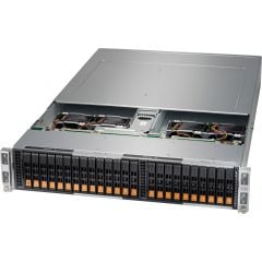 BigTwin SuperServer SYS-220BT-HNC8R - 2U - 4 nodes - Dual Intel Xeon Scalable Processors - up to 4TB memory - 6x NVMe/SATA/SAS - Broadcom 3808 - 2600W Redundant