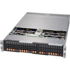BigTwin SuperServer SYS-2029BT-HNC0R - 2U - 4 nodes - Dual Intel Xeon Scalable Processors - up to 6TB memory - 6x SATA/SAS (4x NVMe) - Broadcom 3008 - 2200W Redundant