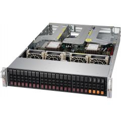 Ultra SuperServer SYS-2029U-E1CR25M - 2U - Dual Intel Xeon Scalable Processors - up to 6TB memory - 24x SATA/SAS - 2x 25Gb/s SFP28 - 1000W Redundant