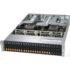 Ultra SuperServer SYS-2029UZ-TN20R25M - 2U - Dual Intel Xeon Scalable Processors - up to 6TB memory - 4x SATA/SAS and 20x NVMe - 2x 25Gb/s SFP28 - 1600W Redundant