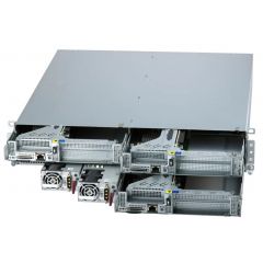 IoT SuperServer SYS-211SE-31D - 2U - 3 nodes - Single Intel Xeon Scalable Processors - up to 2TB memory - 2x M.2 NVMe - 2000W Redundant DC 48V input