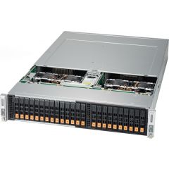 BigTwin SuperServer SYS-221BT-DNC8R - 2U - 2 nodes - Dual Intel Xeon Scalable Processors - up to 4TB memory - 12x NVMe/SATA/SAS - Broadcom 3816 - 2200W Redundant
