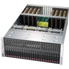 GPU SuperServer SYS-4029GP-TRT - 4U - Dual Intel Xeon Scalable Processors - up to 6TB memory - 24x SATA/SAS (2x NVMe) - 2x 10Gb/s RJ45 - up to 8x GPU - 2000W (2 + 2) Redundant