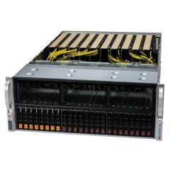 GPU SuperServer SYS-421GE-TNRT - 4U - Dual Intel Xeon Scalable Processors - up to 8TB memory - 24x drive bays - 2x 10Gb/s RJ45 - up to 10x GPU - 2700W (2 + 2) Redundant