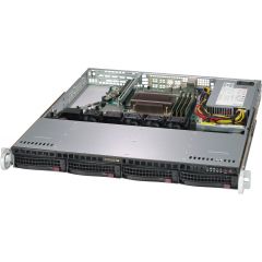 SuperServer SYS-5019C-M - 1U - Single Intel Xeon E-2200 Processors - up to 128GB memory - 4x SATA - 2x 1Gb/s RJ45 - 500W Redundant