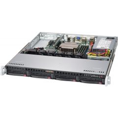 SuperServer SYS-5019C-MHN2 - 1U - Single Intel Xeon E-2200 Processors - up to 128GB memory - 4x SATA - 2x 1Gb/s RJ45 - 350W