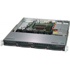 SuperServer SYS-5019C-MR - 1U - Single Intel Xeon E-2200 Processors - up to 128GB memory - 4x SATA - 2x 1Gb/s RJ45 - 400W Redundant