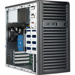 SuperWorkstation SYS-5039C-I - tower - Single Intel Xeon E-2200 Processors - up to 128GB memory - fixed 4x SATA - 2x 1Gb/s RJ45 - 400W