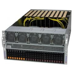 GPU SuperServer SYS-521GE-TNRT - 5U - Dual Intel Xeon Scalable Processors - up to 8TB memory - 24x drive bays - 2x 10Gb/s RJ45 - up to 10x GPU - 2700W (2 + 2) Redundant