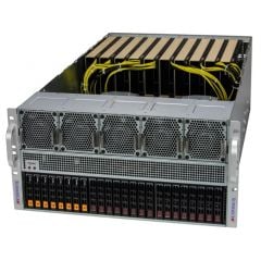 GPU SuperServer SYS-521GE-TNRT - 5U - Dual Intel Xeon Scalable Processors - up to 8TB memory - 24x drive bays - 2x 10Gb/s RJ45 - up to 10x GPU - 2700W (2 + 2) Redundant