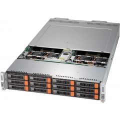 BigTwin SuperServer SYS-620BT-DNC8R - 2U - 2 nodes - Dual Intel Xeon Scalable Processors - up to 4TB memory - 6x NVMe/SATA/SAS - Broadcom 3808 - 2200W Redundant