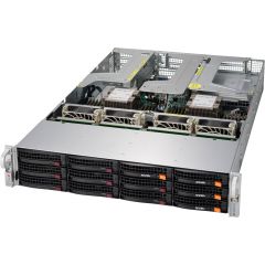 Ultra SuperServer SYS-6029U-E1CR25M - 2U - Dual Intel Xeon Scalable Processors - up to 6TB memory - 12x SATA/SAS - 2x 25Gb/s SFP28 - 1000W Redundant