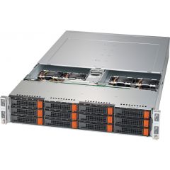 BigTwin SuperServer SYS-621BT-HNC8R - 2U - 4 nodes - Dual Intel Xeon Scalable Processors - up to 4TB memory - 3x NVMe/SATA/SAS - Broadcom 3808 - 3000W Redundant