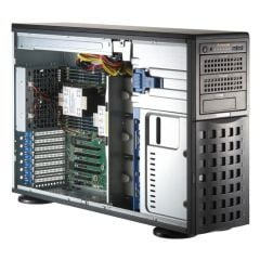 Mainstream SuperServer SYS-741P-TR - tower - Dual Intel Xeon Scalable Processors - up to 4TB memory - 8x SATA (4x NVMe) - 2x 1Gb/s RJ45 - 1200W Redundant