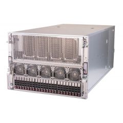 GPU SuperServer SYS-821GE-TNHR - 8U - Dual Intel Xeon Scalable Processors - up to 8TB memory - 24x drive bays - NVIDIA HGX H100 8-GPU - 3000W (3 + 3) Redundant