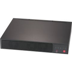 SuperServer SYS-E300-9A-4C - compact - Intel Atom C3558 Processor - up to 256GB memory - 1x SATA (fixed) - 4x 1Gb/s RJ45 - 84W DC adapter