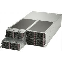 FatTwin SuperServer SYS-F620P3-RTBN - 4U - 4 nodes - Dual Intel Xeon Scalable Processors - up to 4TB memory - 8x SATA (6x NVMe) - 2200W Redundant